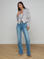 MARV TWEED BLAZER - BLUE/BEIGE