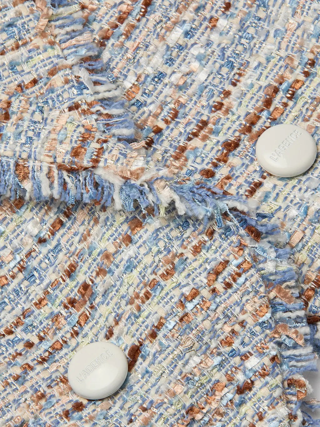 MARV TWEED BLAZER - BLUE/BEIGE