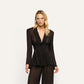ROUVIER BLAZER TOP - BLACK