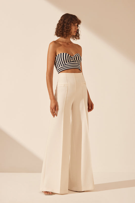 OCEANE STRAPLESS TWIST TOP