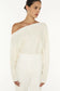 FUTURE FEELING KNIT TOP - WHITE
