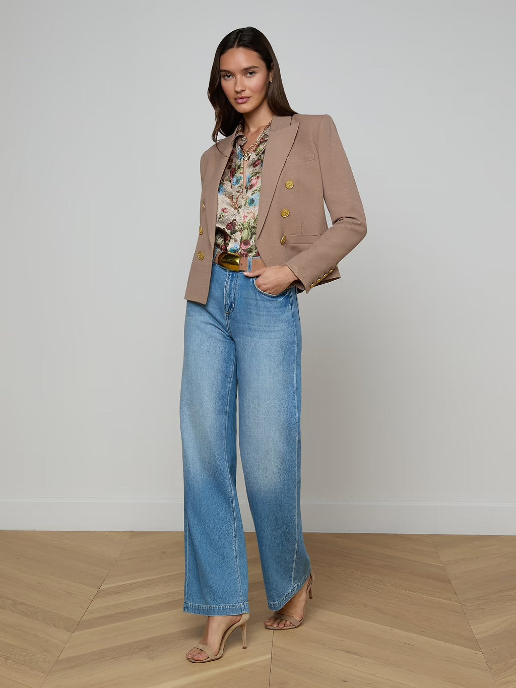 BROOKE BLAZER - PORTABELLA FLORAL TAPESTRY
