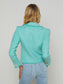 SYLVIA TWEED JACKET - AQUA/NICKEL