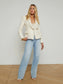 *PREORDER* KAISLEY BLAZER WITH FRAY - VINTAGE WHITE