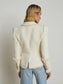 *PREORDER* KAISLEY BLAZER WITH FRAY - VINTAGE WHITE