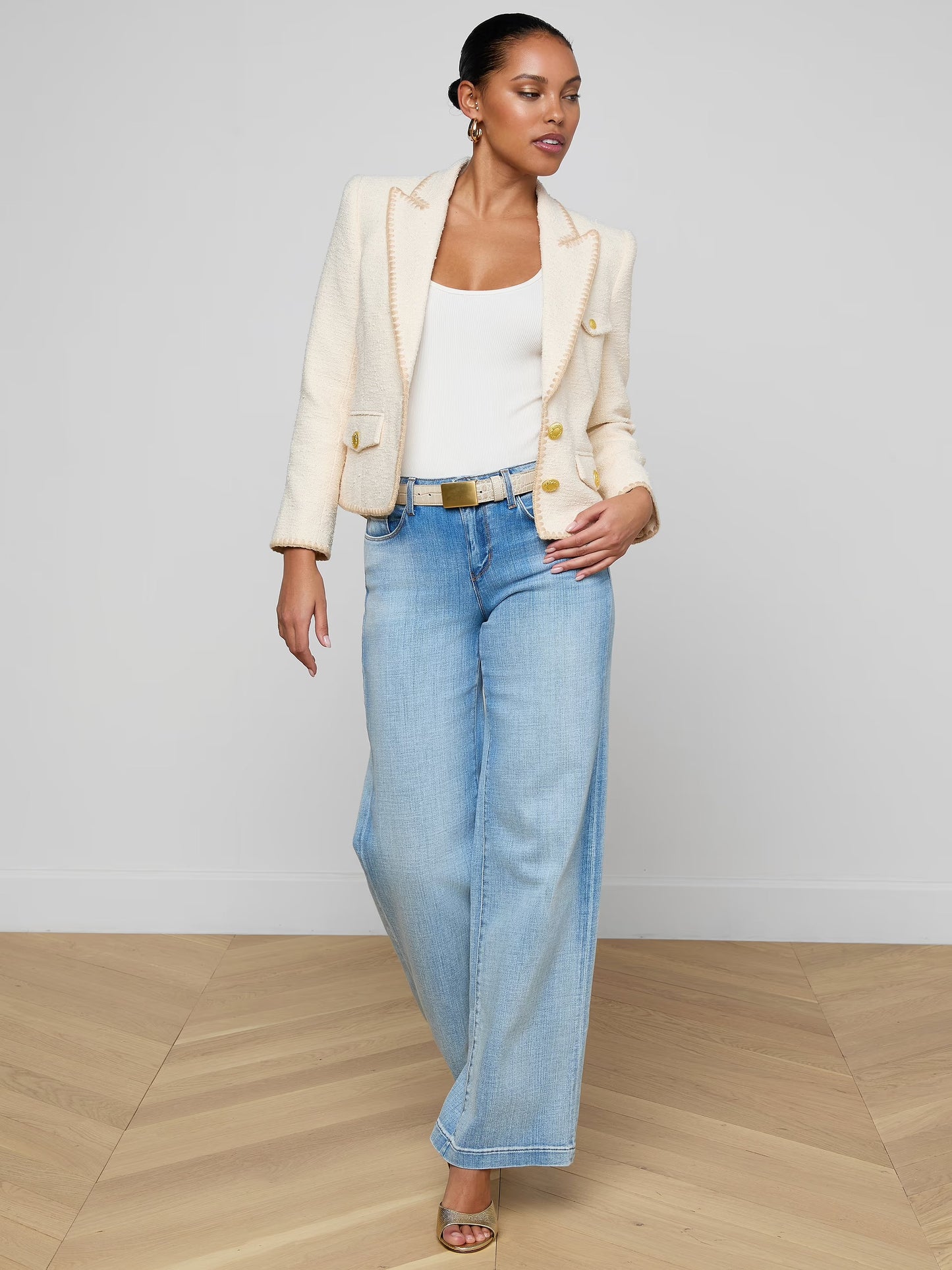 WYLLA BLAZER - ECRU/BISCUIT