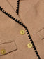 WYLLA TWEED BLAZER - CAPPUCCINO/BLACK