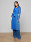 AMATA LACE TRENCH REGATTA BLUE