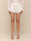 LAINA EYELET SHORT - IVORY