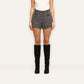 *PREORDER* DIONNE SHORTS - BLACK/IVORY TWEED