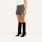 *PREORDER* DIONNE SHORTS - BLACK/IVORY TWEED