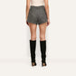 *PREORDER* DIONNE SHORTS - BLACK/IVORY TWEED