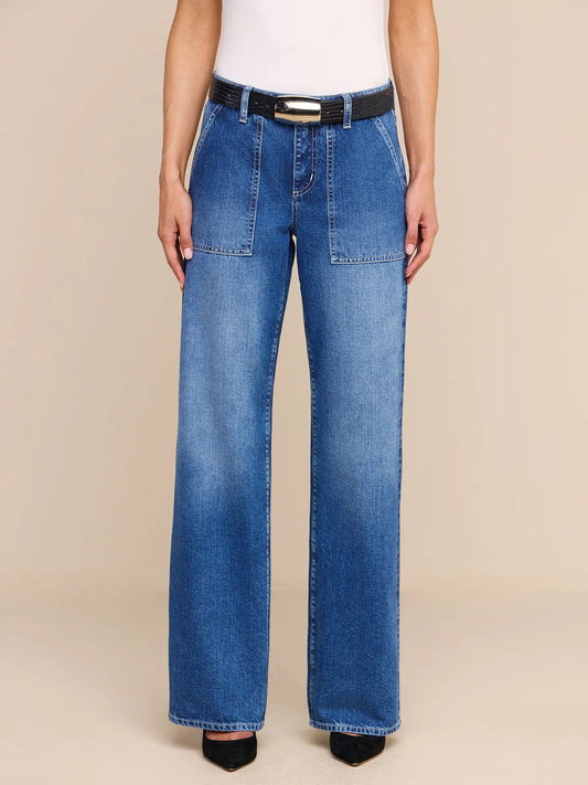 CHRISTEL WIDE LEG JEAN - ATLANTIS