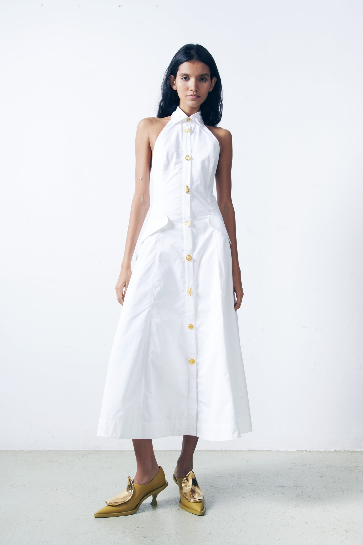 SWANN DRESS - WHITE
