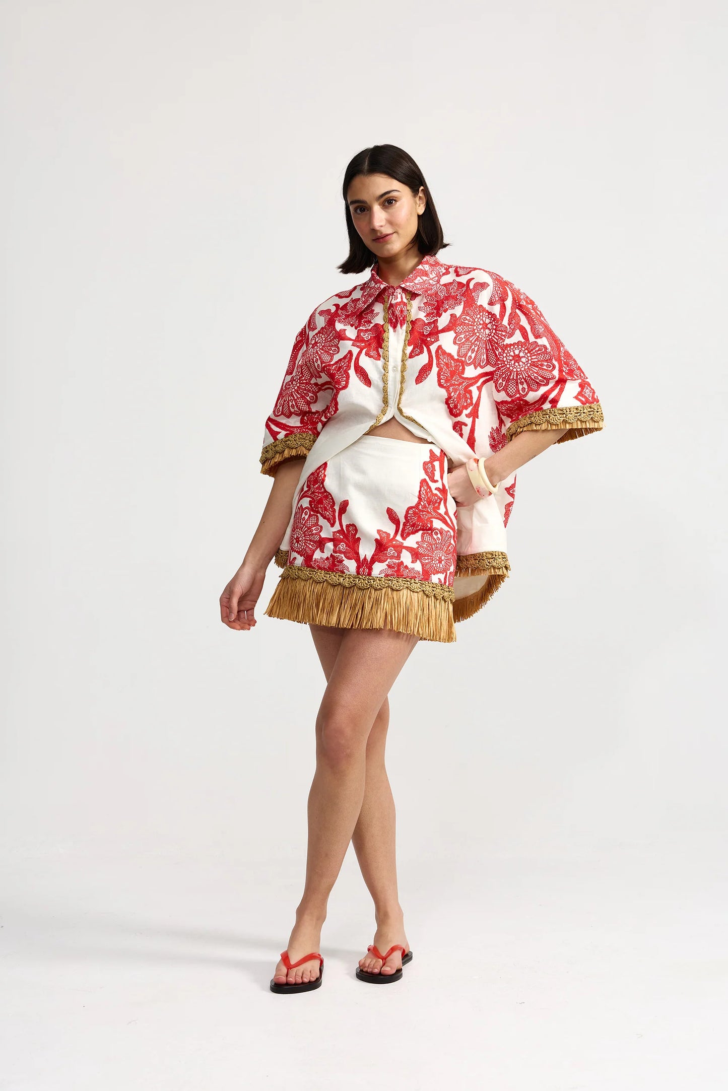 AMITY SKIRT - RUBY ANTIQUE