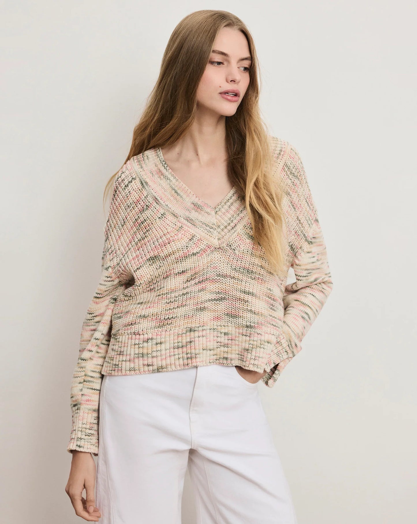 *PREORDER* ANOLA KNIT SWEATER - PETAL