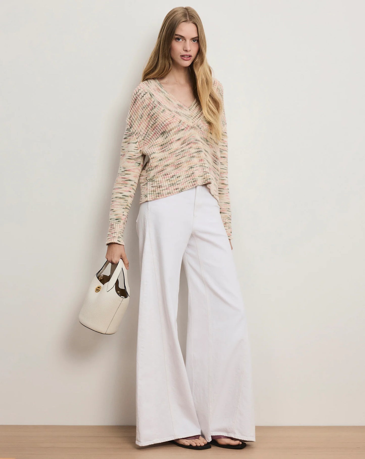 *PREORDER* ANOLA KNIT SWEATER - PETAL