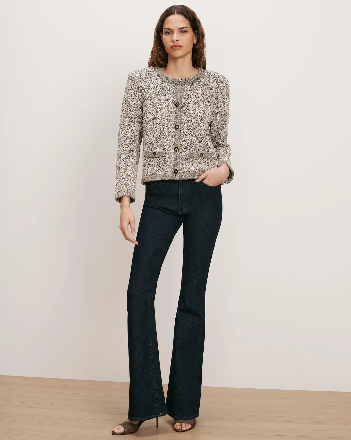*PREORDER* REXTON CARDIGAN - DOVE MULTI