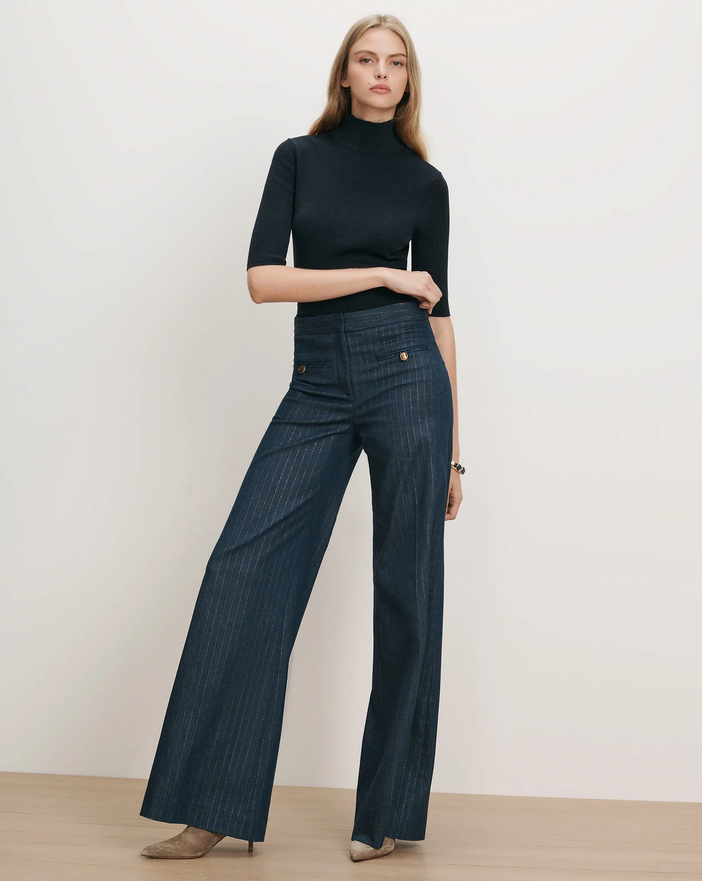 LEDGER WIDE-LEG PANT - INDIGO/COPPER