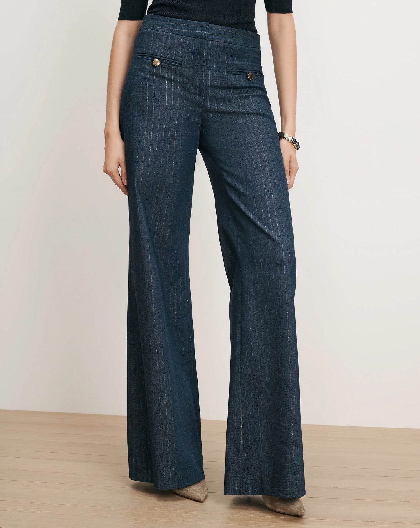 LEDGER WIDE-LEG PANT - INDIGO/COPPER