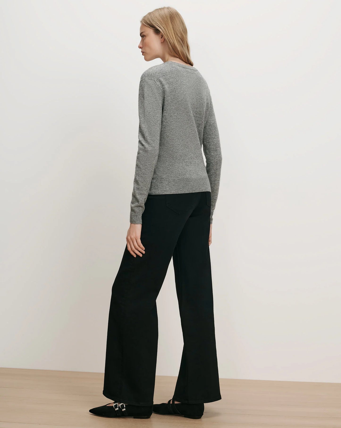 FRANKIE BROOCH PULLOVER - HEATHER GREY