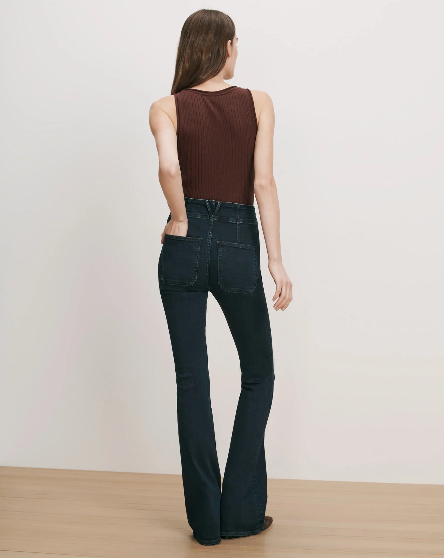 *PREORDER* BEVERLY CHAIN DETAIL JEAN - DARK MIDNIGHT