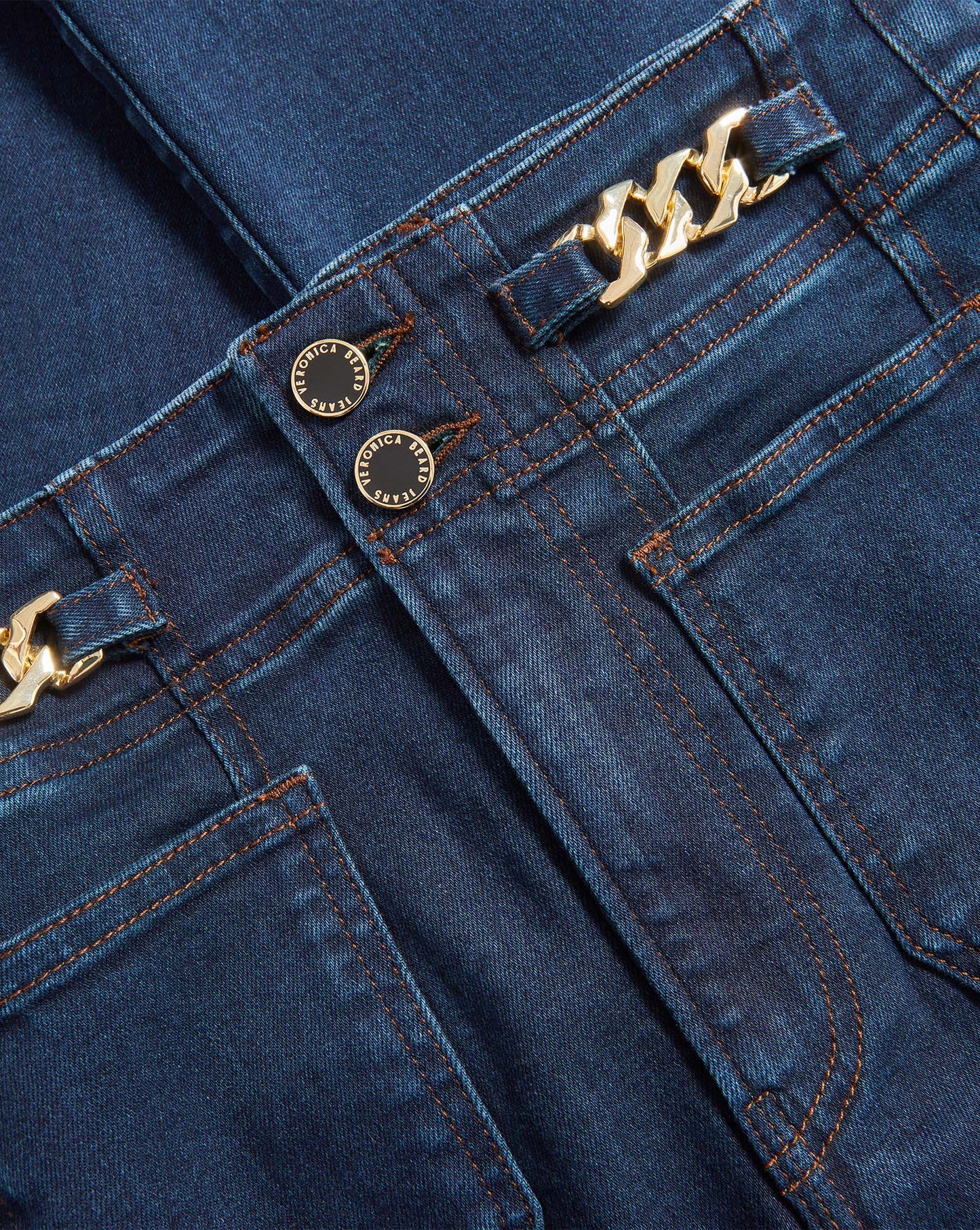 *PREORDER* BEVERLY CHAIN DETAIL JEAN - DARK MIDNIGHT