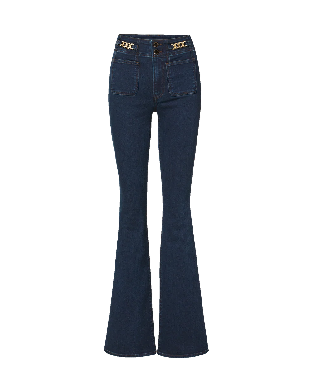 *PREORDER* BEVERLY CHAIN DETAIL JEAN - DARK MIDNIGHT