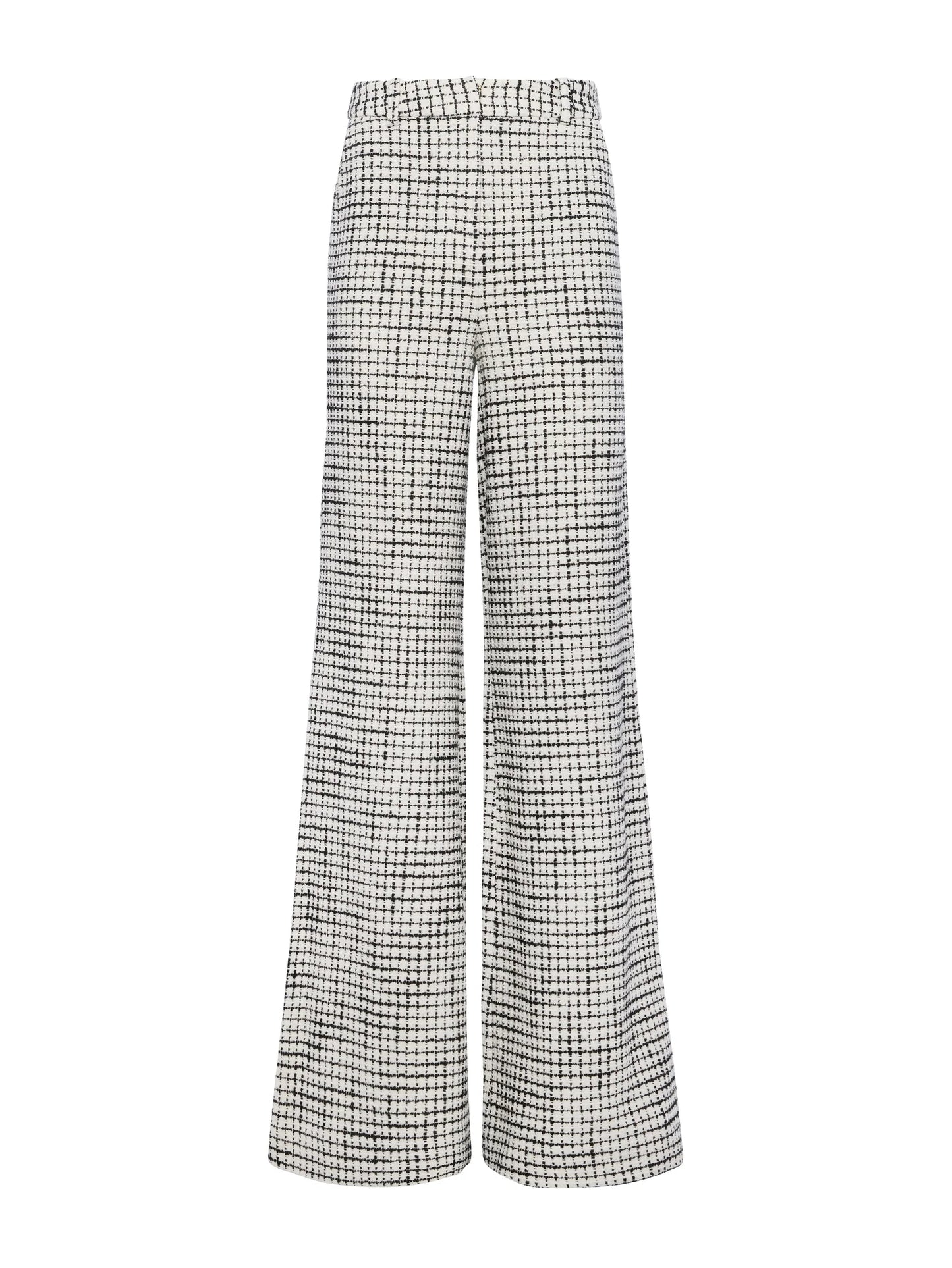 PILAR WIDE LEG PANT - ECRU/BLACK