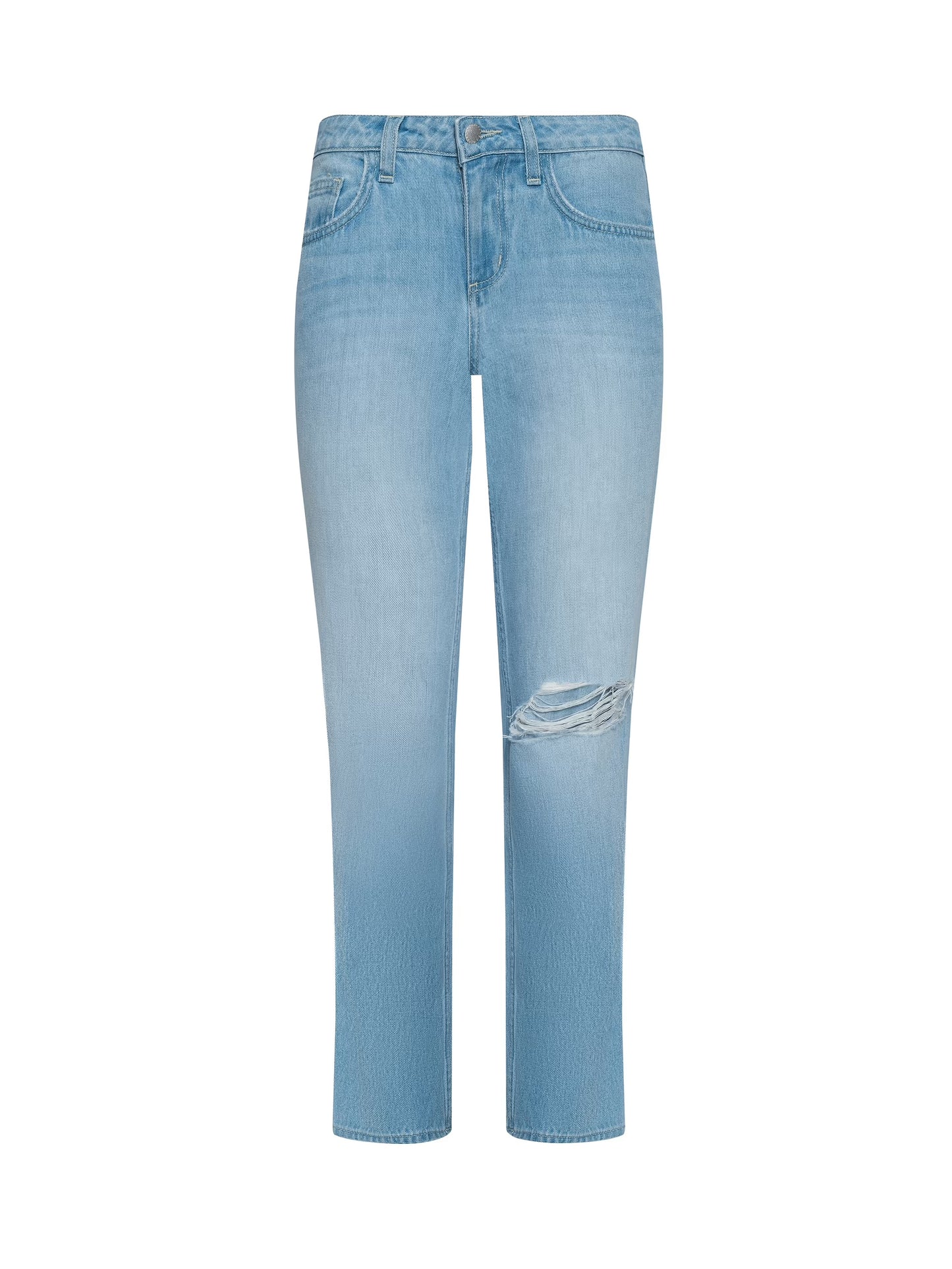 NEVIA SLOUCHY STRAIGHT-LEG JEAN - LAGO DESTRUCT