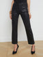 GINNY COATED JEAN - NOIR COATED
