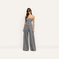NOVA PLEATED PANT - HOUNDSTOOTH