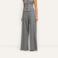 NOVA PLEATED PANT - HOUNDSTOOTH