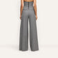 NOVA PLEATED PANT - HOUNDSTOOTH