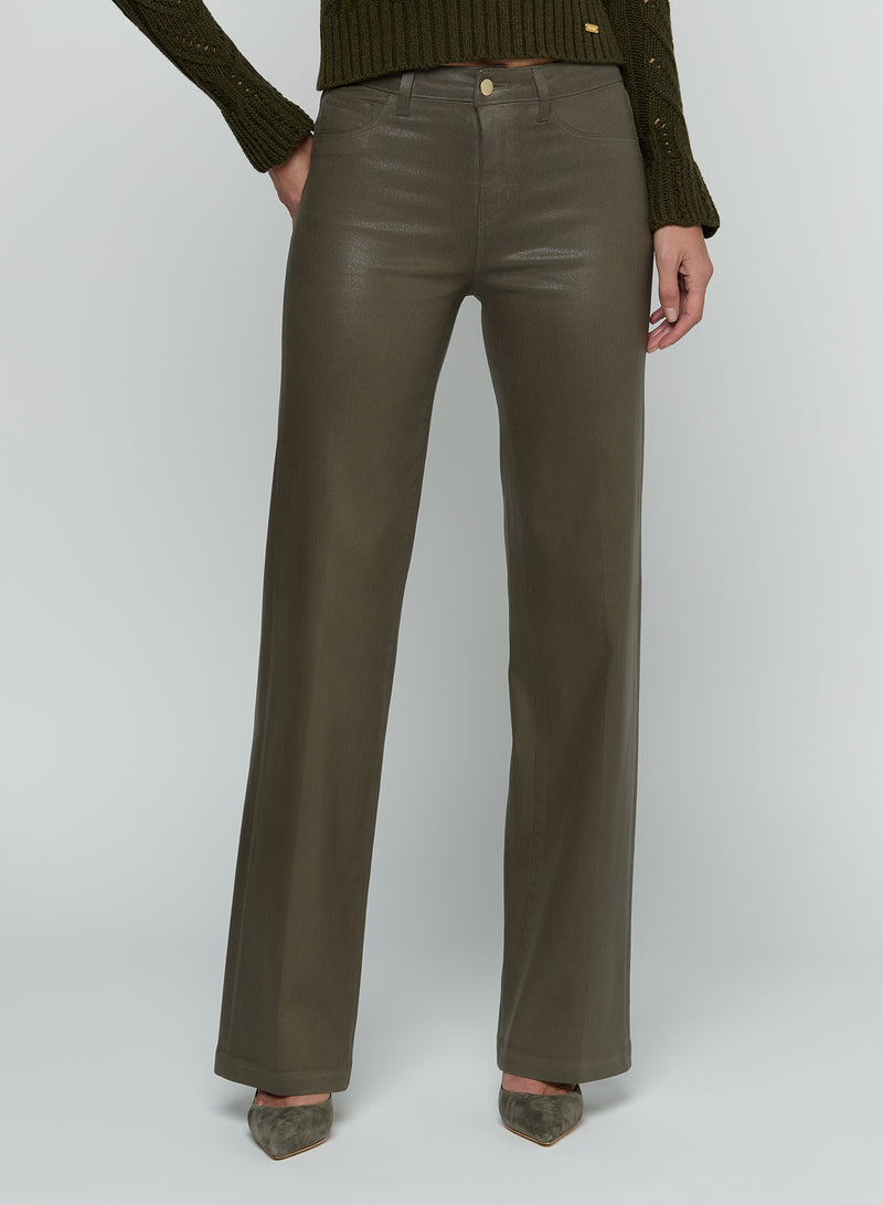 *PREORDER* SCOTTIE WIDE LEG JEAN - ASH OLIVE
