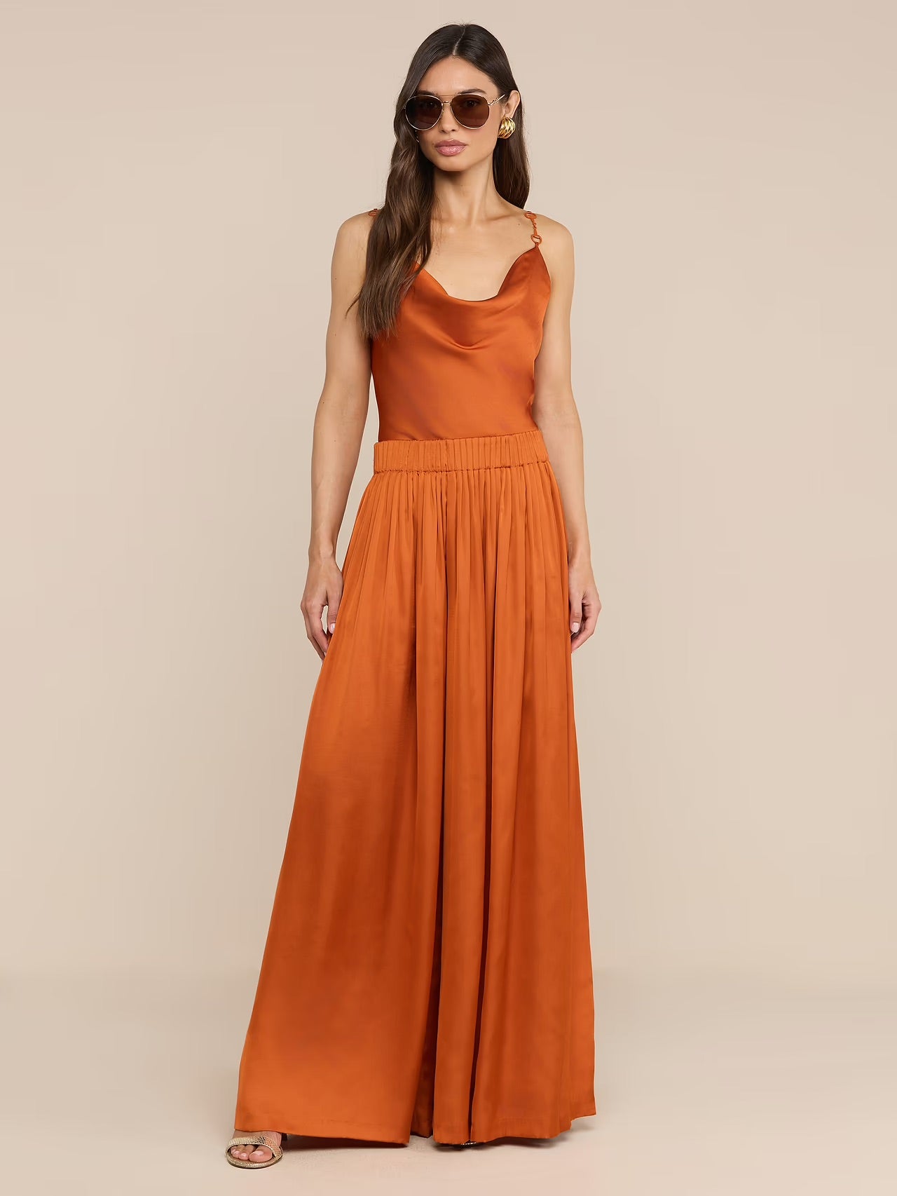 HAYLO WIDE LEG PANT - SIENNA