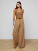 CHELSY WIDE LEG PANT - DARK MACCHIATO