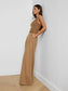 CHELSY WIDE LEG PANT - DARK MACCHIATO