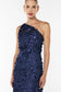 ENCHANTMENT ONE SHOULDER DRESS - ROYAL BLUE