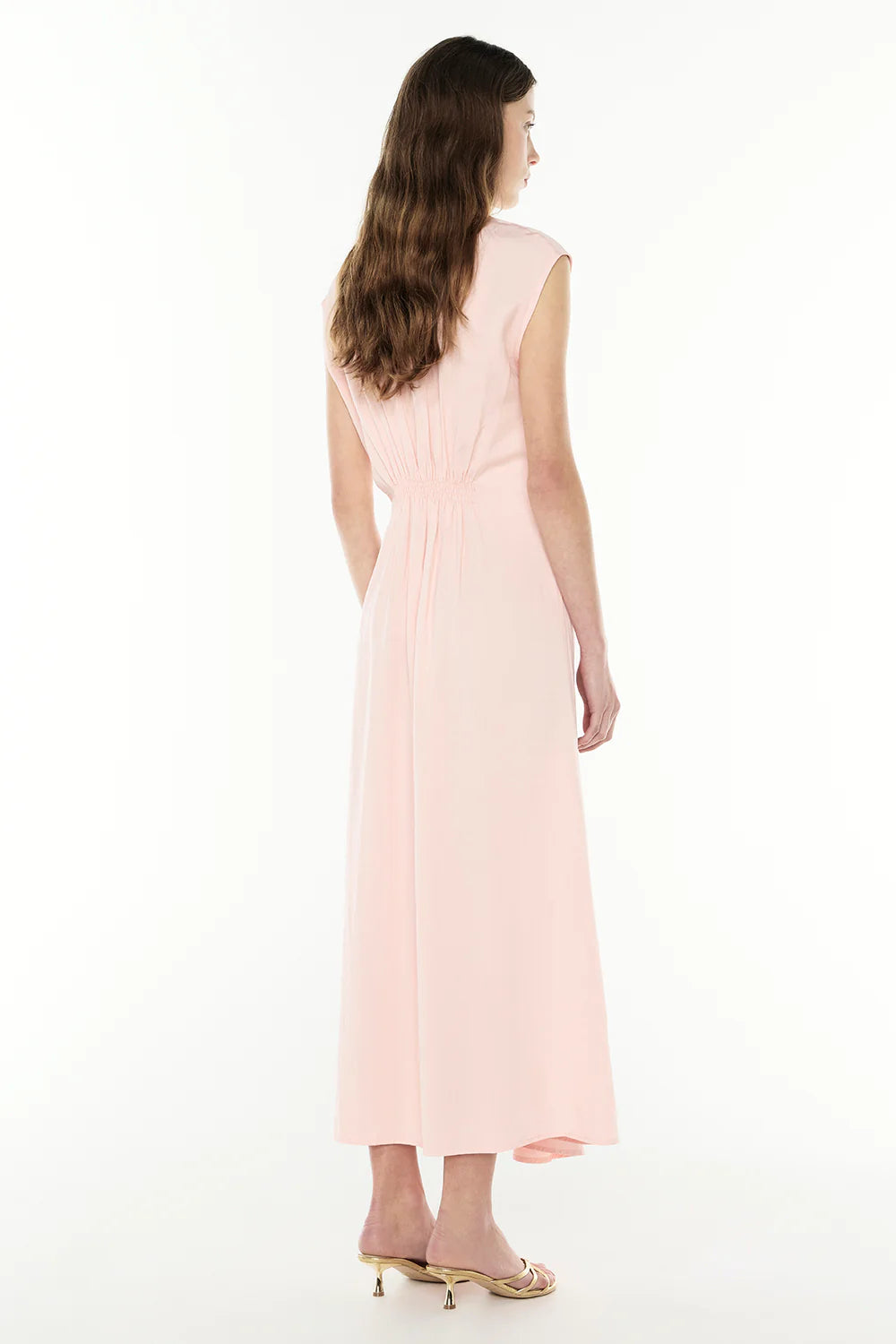 SWEET LIFE MIDI DRESS - PALE PINK
