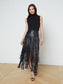 KAROLINA FRINGE SKIRT - BLACK