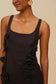 MINI DRESS SLEEVELESS - BLACK