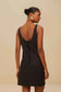 MINI DRESS SLEEVELESS - BLACK