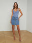 *PREORDER* KRIS DENIM MINI SKIRT - LA JOLLA