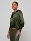 *PREORDER* DANI SILK BLOUSE - DEEP OLIVE