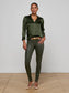 *PREORDER* DANI SILK BLOUSE - DEEP OLIVE
