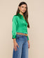 DANI SILK BLOUSE - ISLAND GREEN