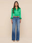 DANI SILK BLOUSE - ISLAND GREEN