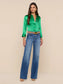 DANI SILK BLOUSE - ISLAND GREEN