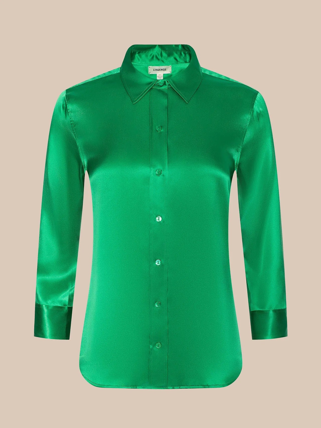 DANI SILK BLOUSE - ISLAND GREEN